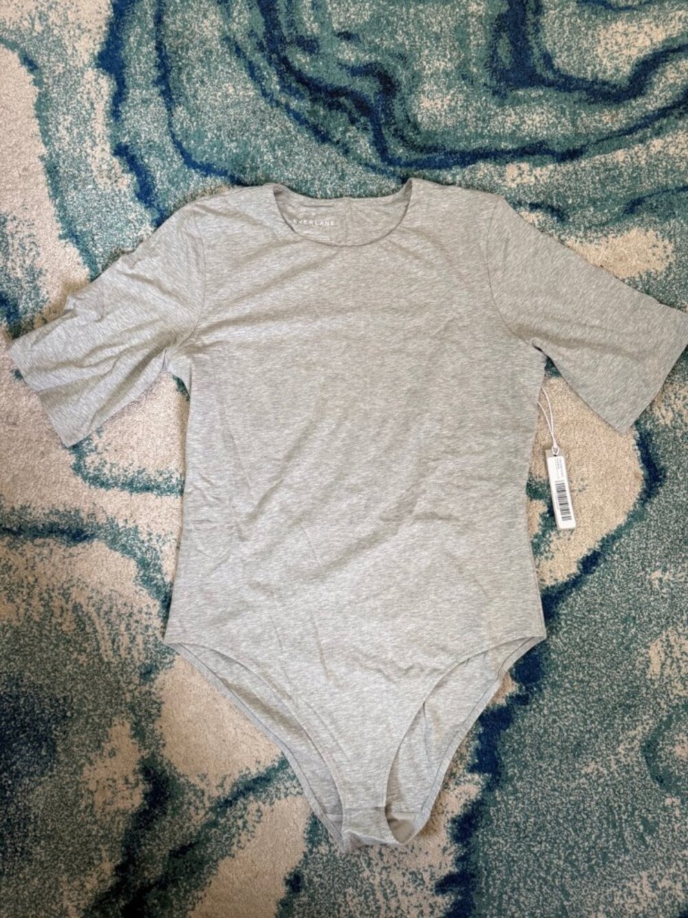 Short-Sleeve Crew Neck Bodysuit (Bikini Bottom)